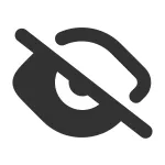 Eye Off SVG Icon